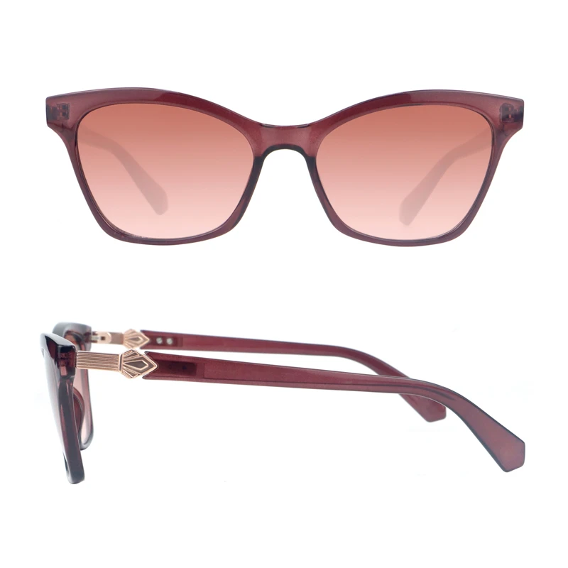 Women Cateye Combo with Metal Diomand Shape Deco Sunglasses 490583 1 Women Cateye Combo with Metal Diomand Shape Deco Sunglasses 490583 1